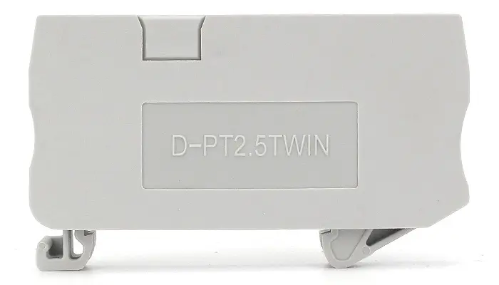 Концевая крышка D-PT2.5-TWIN, серая - фото 2