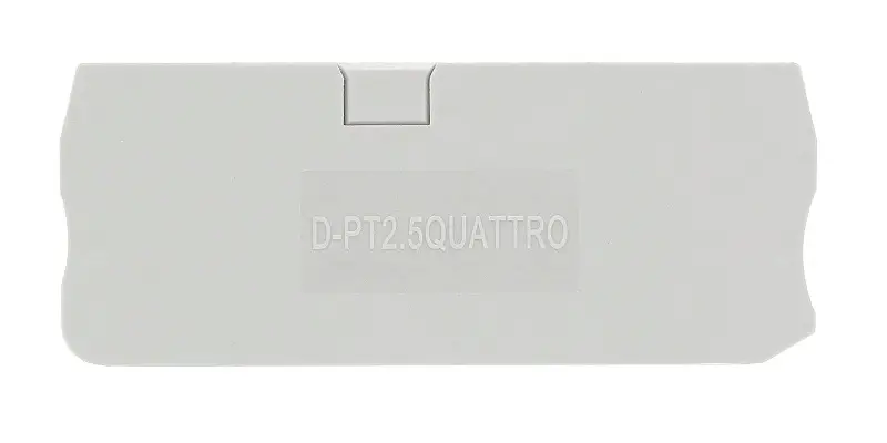 Концевая крышка D-PT2.5-QUATTRO, серая - фото 1