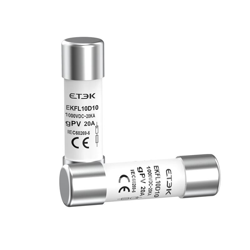 Плавкая вставка (предохранитель) ETEK EKFL10D1020 20A 1000VDC | Е-Энерджи