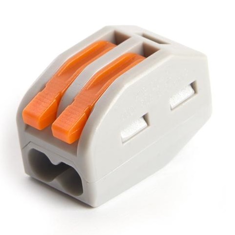 Клемма универсальная ETEK KV222-612GO 2 соед. 50A 6мм2 | Е-Энерджи